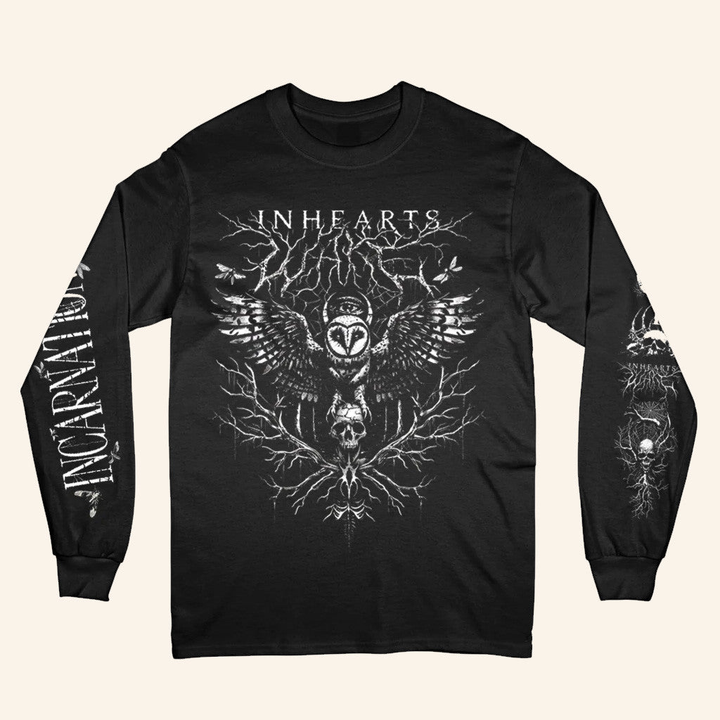 In Hearts Wake Incarnate Owl Long Sleeve T-Shirt Gitfs For Dudes In Hearts Wake Incarnate Owl Long Sleeve T-Shirt Gitfs For Dudes