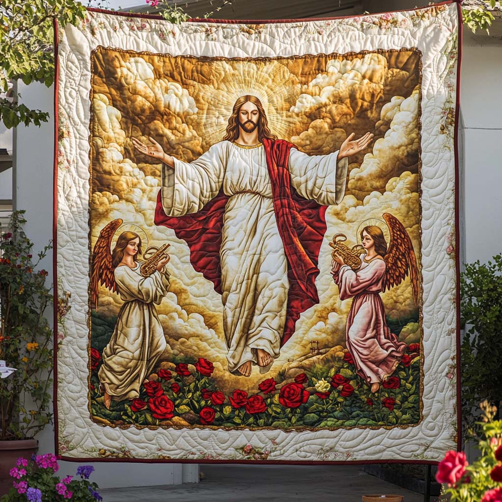 In His Light Quilted Blanket Cool Throw Blanket Unique Christian Gifts
