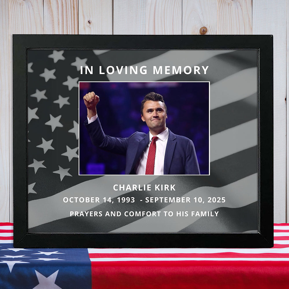 In Loving Memory Charlie Kirk Poster Memorial Charlie Kirk Gifts For Supporters