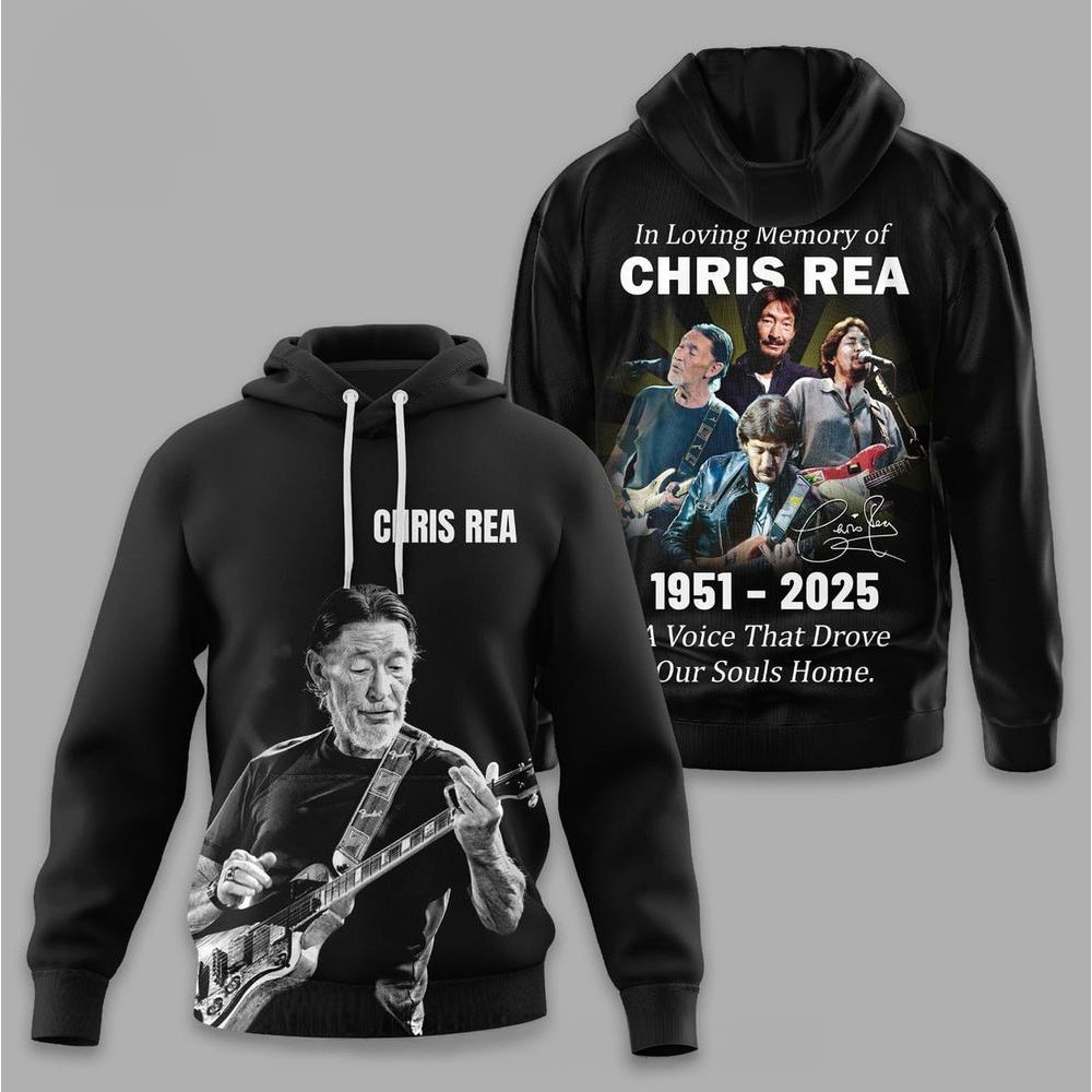 In Loving Memory Of Chris Rea 1951 2025 Hoodie Chris Rea Merch Birthday Gift For Him