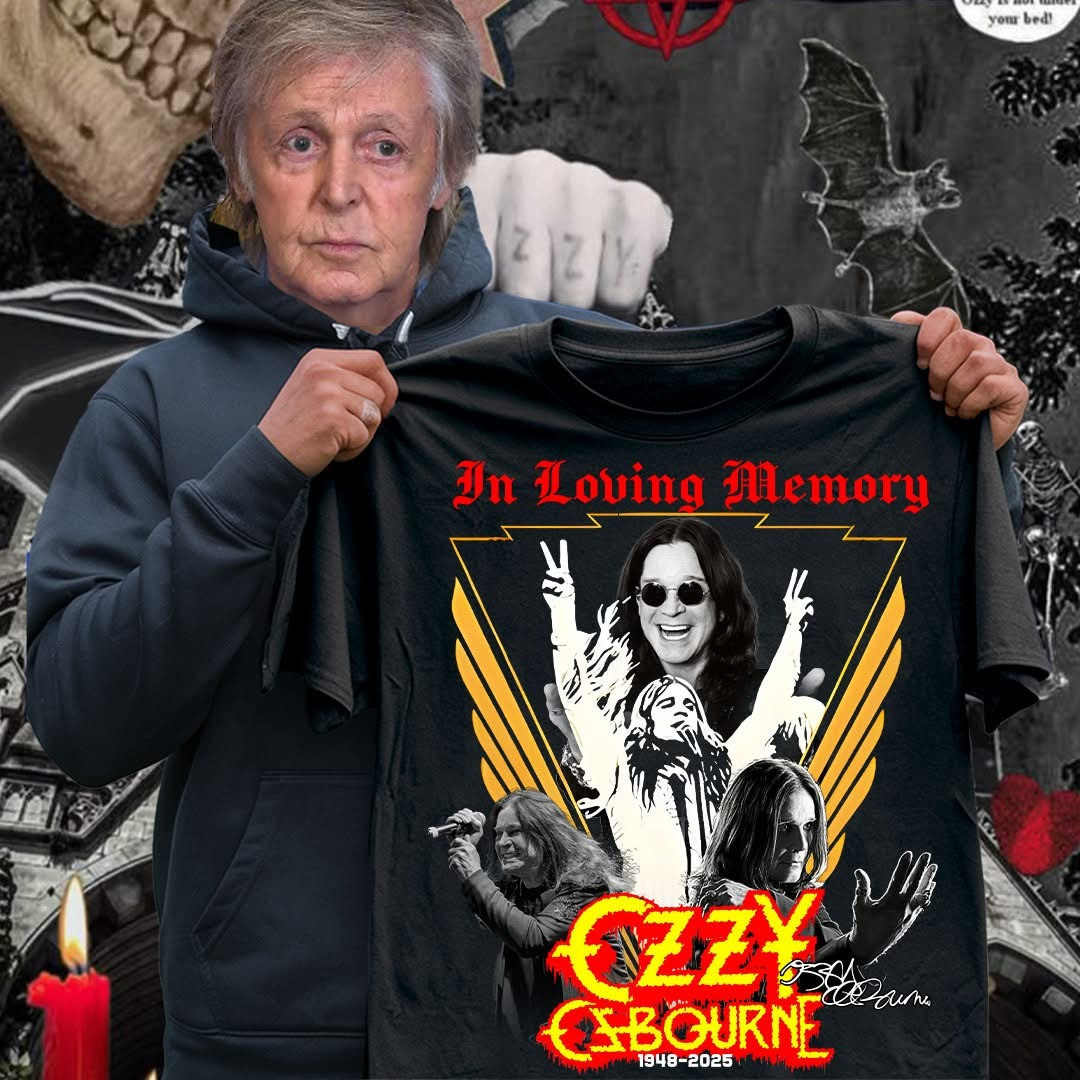 In Loving Memory Ozzy Osbourne T-Shirt 1948 2025 Signature Rock Legend Tribute Fan Clothing
