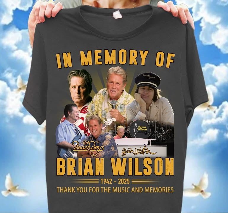 In Memory Of Brian Wilson RIP T-Shirt 1942 2025 The Beach Boys Thank You For The Memories