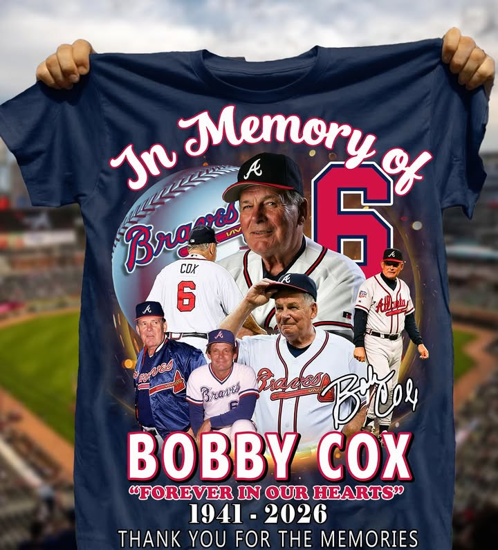In Memory Of Hank Aaron Atlanta Braves T-Shirt Bobby Cox Merch Gift For Baseball Fans