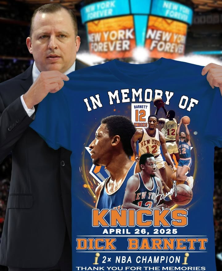 In Memory Of Knicks Dick Barnett 2025 T-Shirt Thank You For The Memories Knicks Fan Gifts