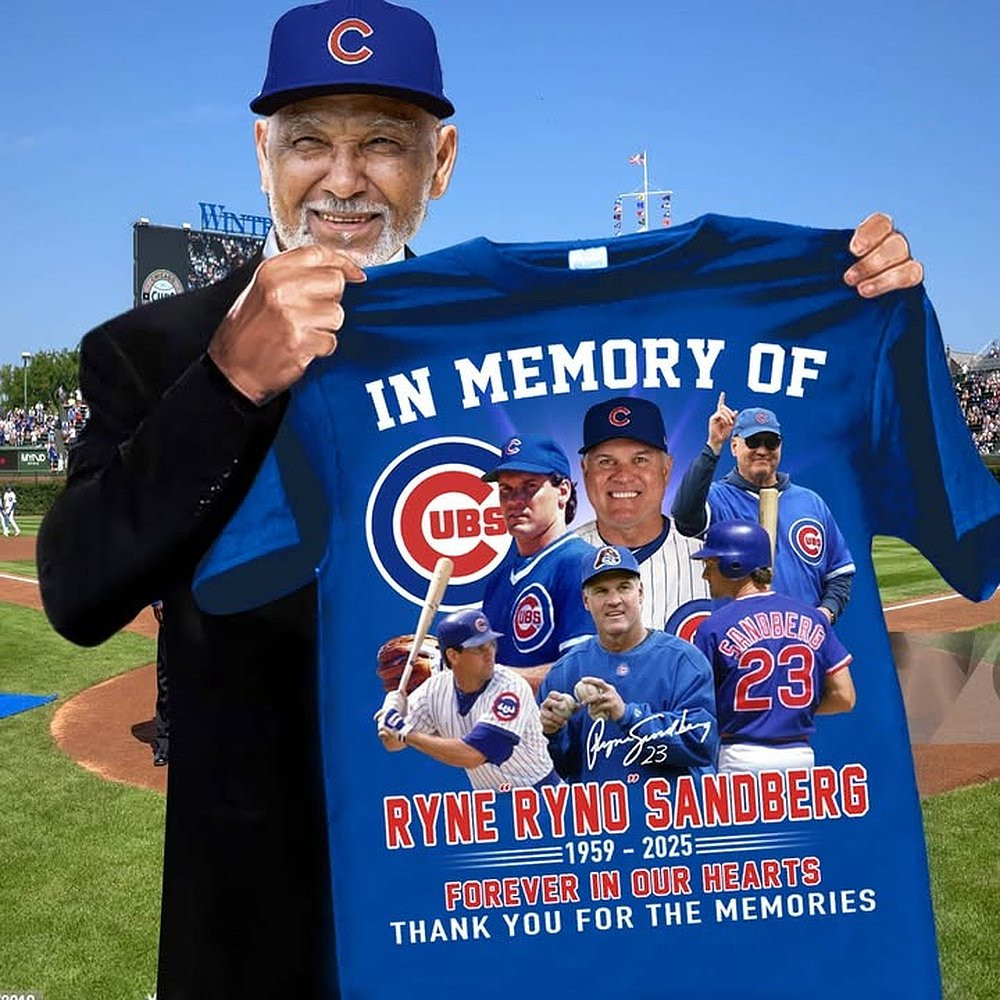 In Memory Of Ryne Ryno Sandberg 1959-2025 T-Shirt Forever In Our Hearts Best Gift For Baseball Fans