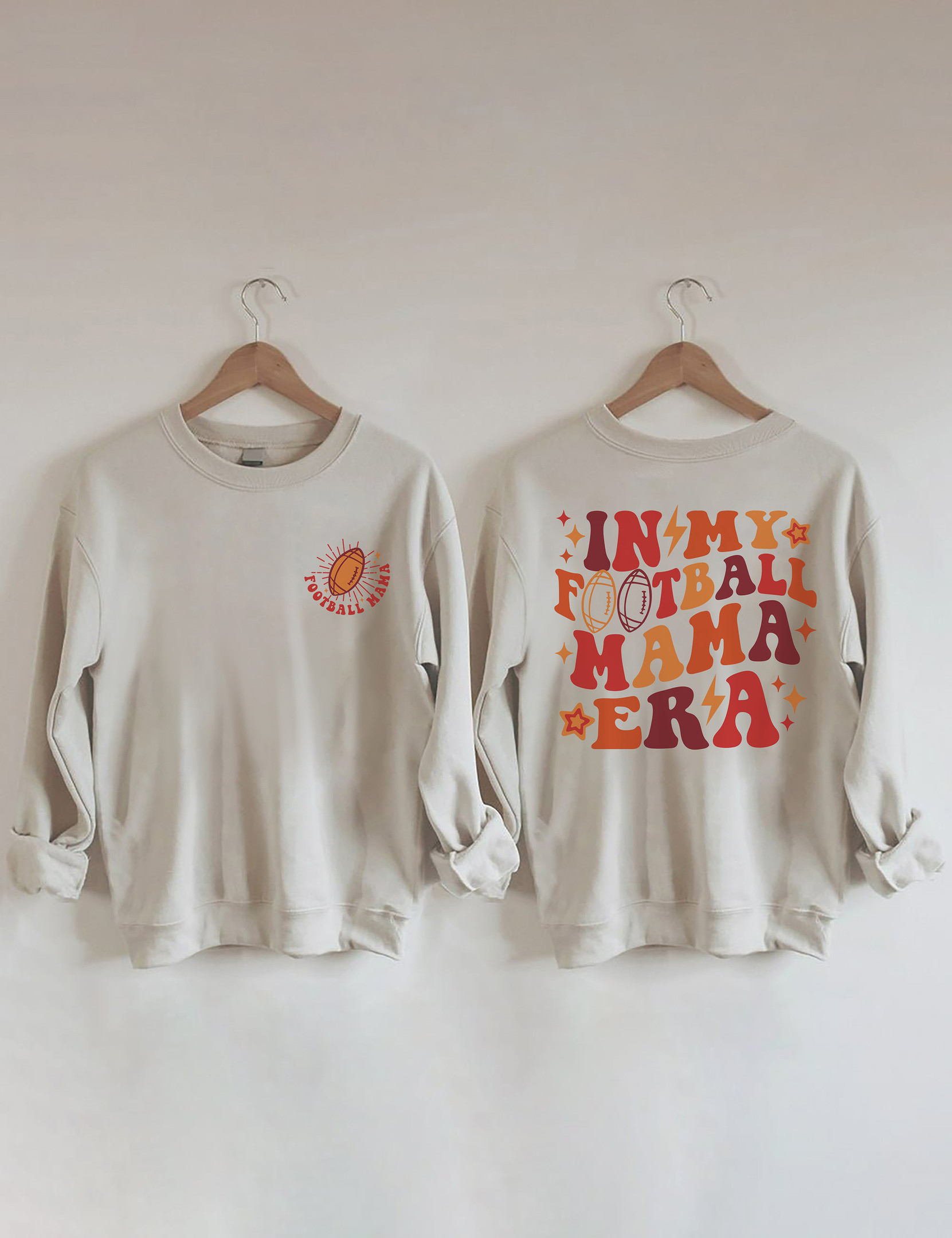 In My Football Mama Era Sweatshirt Humorous Style Football Clothing Gifts For Mother