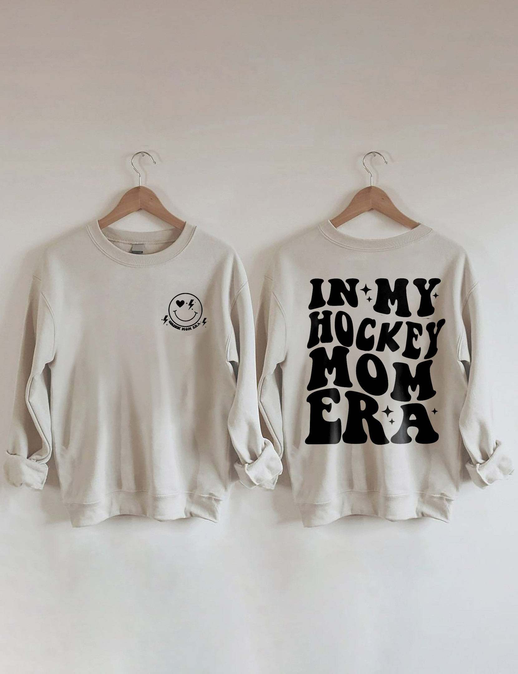 In My Hockey Mom Era Sweatshirt Funny Clothing Gift Ideas For Hockey Lovers