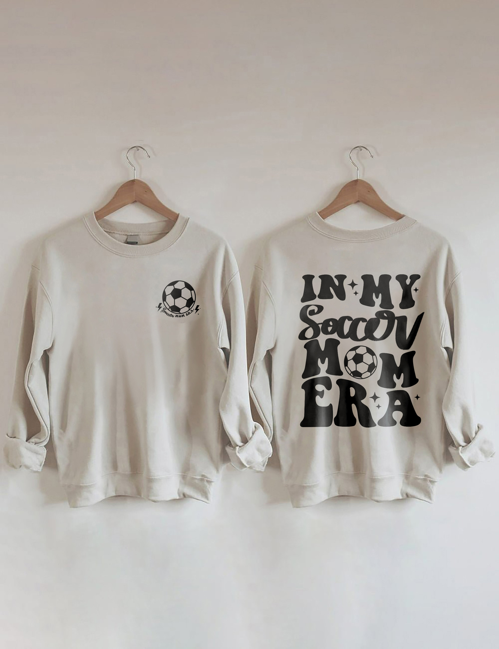 In My Soccer Mom Era Sweatshirt Sport Themed Funny Sweatshirt Soccer Lover Gifts