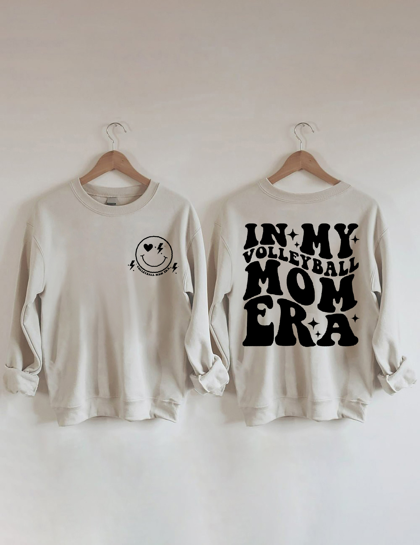 In My Volleyball Mom Era Sweatshirt Funny Sweatshirt Gift Ideas For Volleyball Lovers