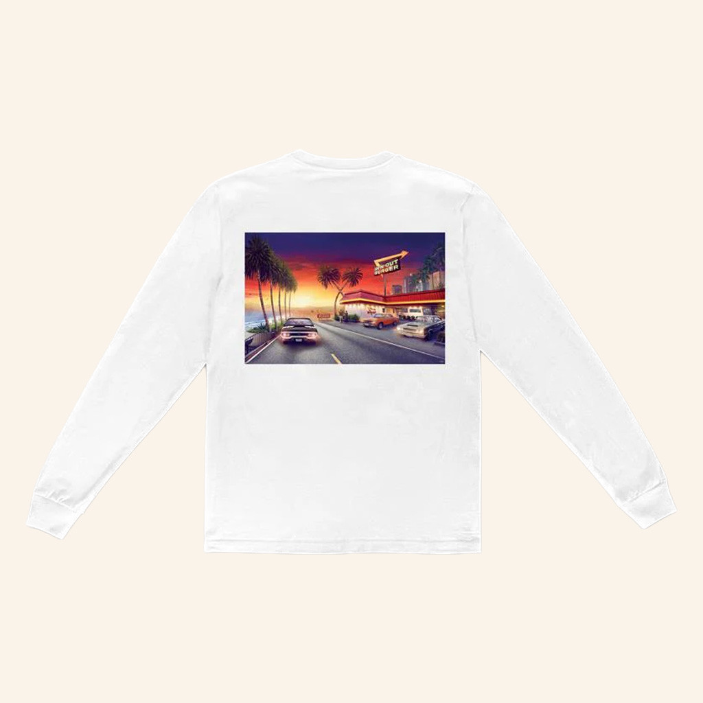 In N Out Merch 2025 Beach Cruise White Long Sleeve T-Shirt Christmas Gifts For Husband In N Out Merch 2025 Beach Cruise White Long Sleeve T-Shirt Christmas Gifts For Husband