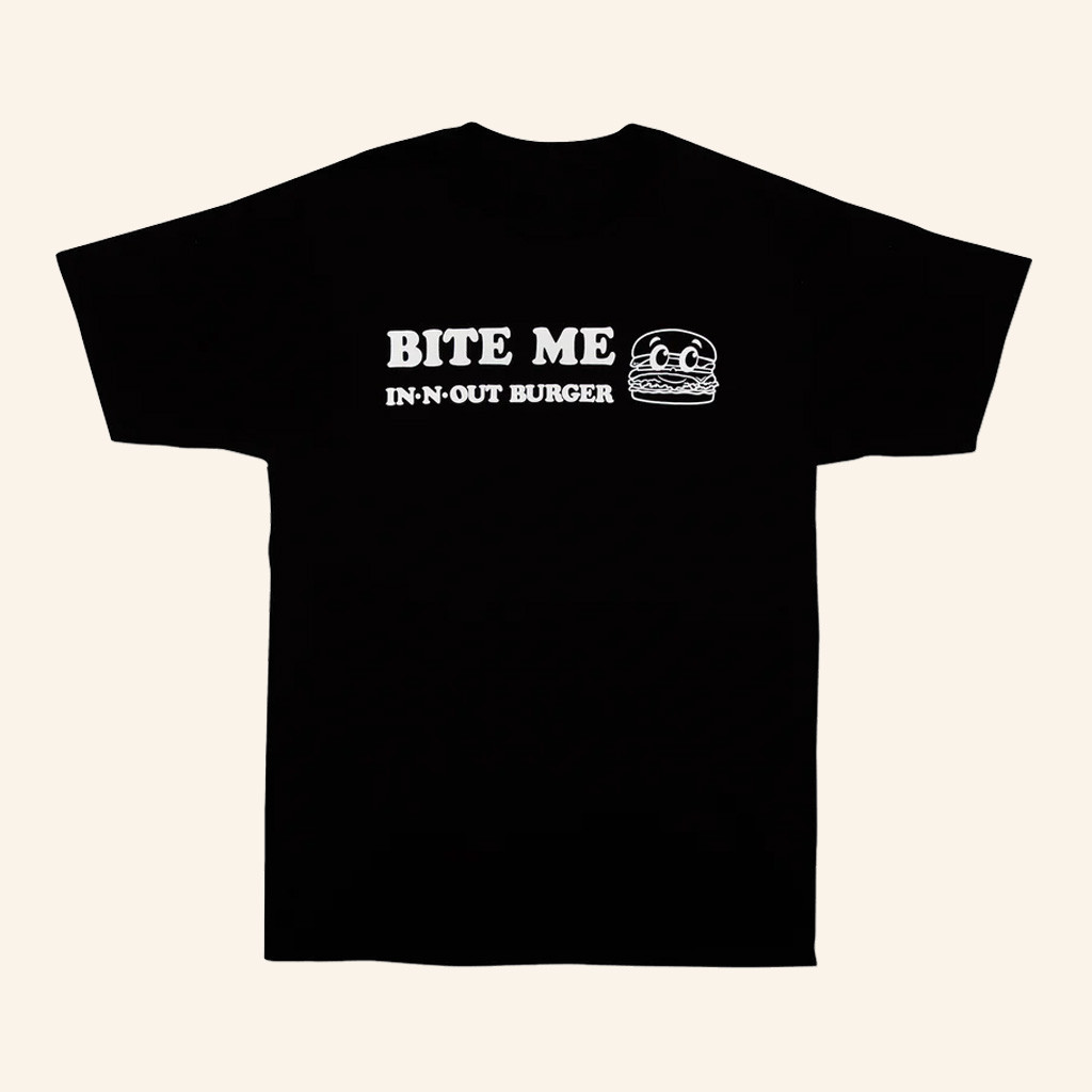 In N Out Merch Bite Me T-Shirt Black Birthday Gift For Brother In N Out Merch Bite Me T-Shirt Black Birthday Gift For Brother