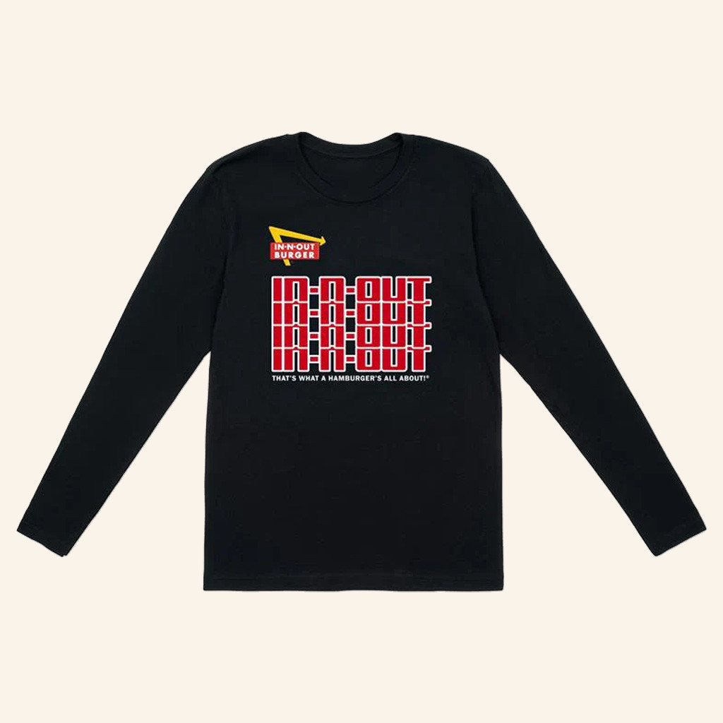 In N Out Merch In N Out Retro Long Sleeve T-Shirt Gift Ideas For Him