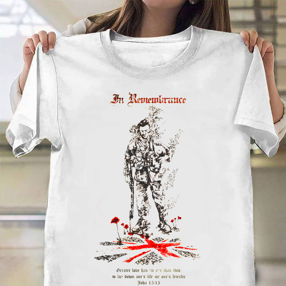 In Remembrance UK Veteran Shirt Ideas Vintage T-Shirt