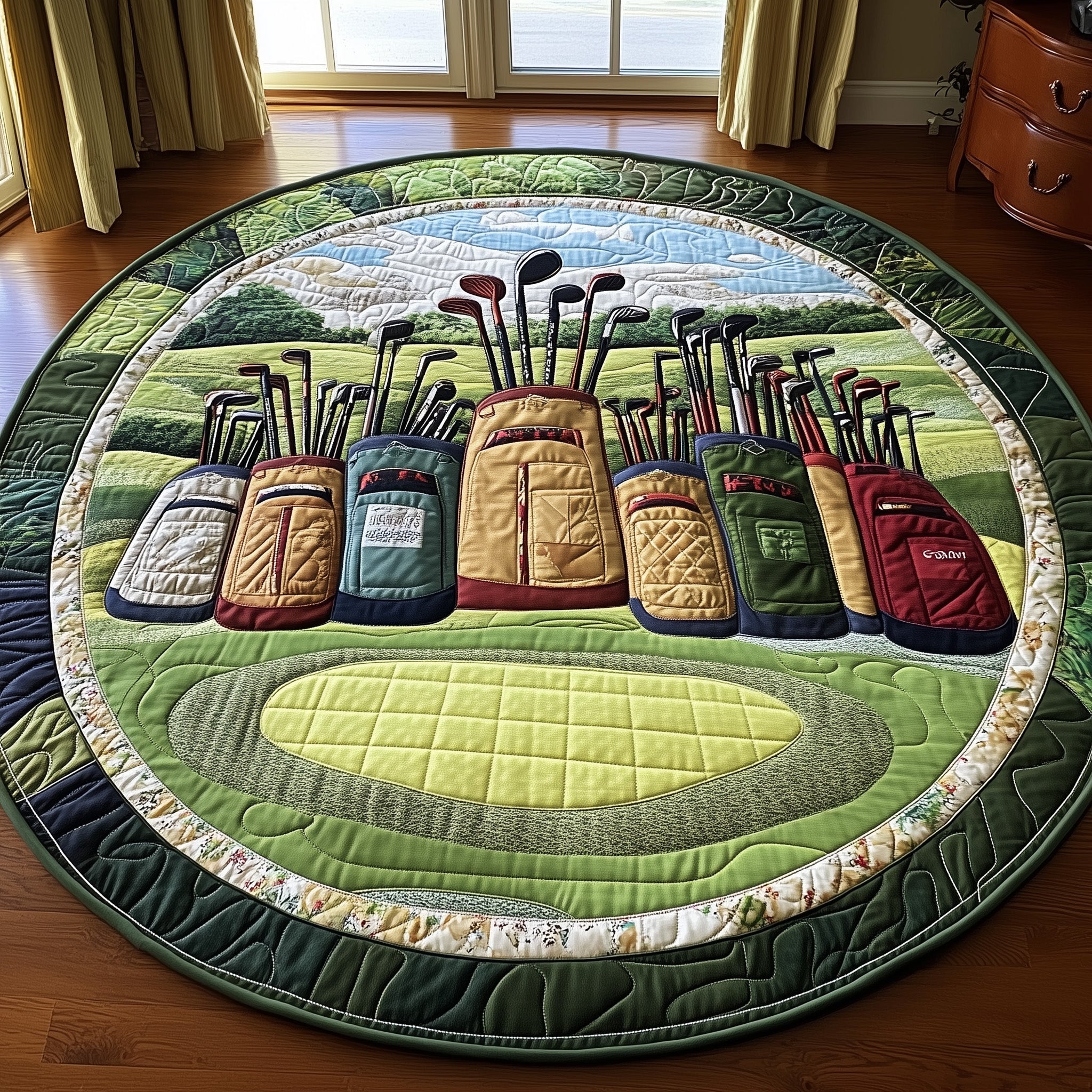 In The Golf Bag Quilted Round Mat Gftotp8317 Gift For Boyfriend