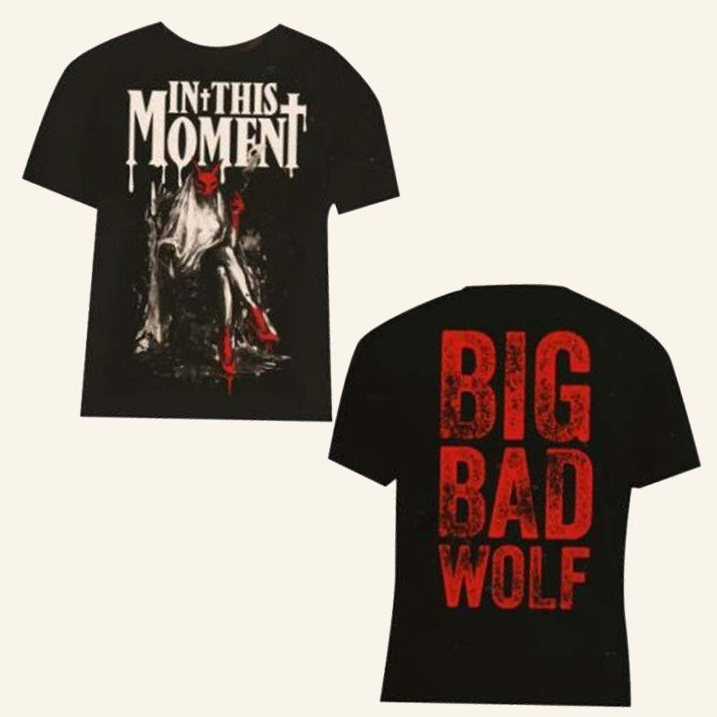 In This Moment Merch Big Bad Wolf T-Shirt Christmas Gifts For Rock Fans In This Moment Merch Big Bad Wolf T-Shirt Christmas Gifts For Rock Fans