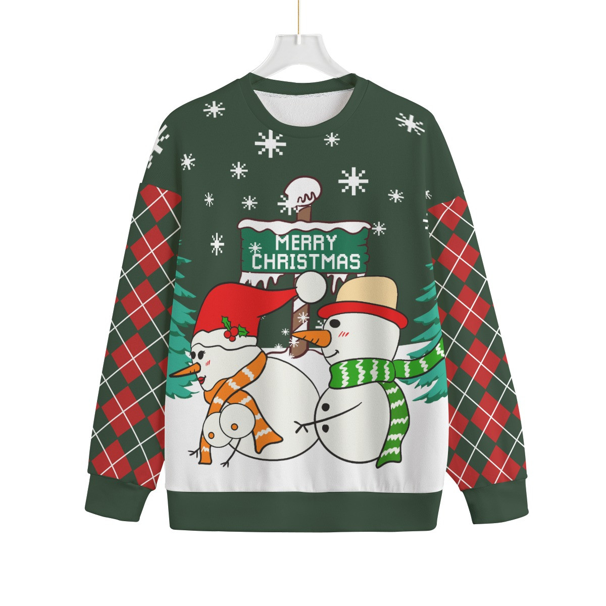 Inappropriate Snowman Plus Size Ugly Christmas Sweater Trending Christmas Merch Gift 2025 Collection