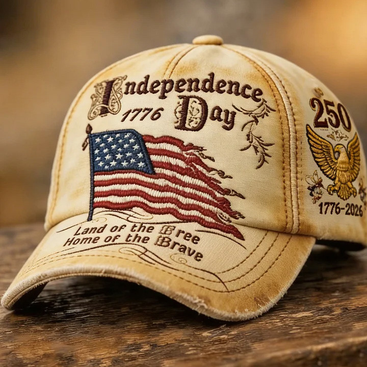 Independence Day 1776 Vintage Hat Homr Of The Brave Baseball Cap July 4th Gift
