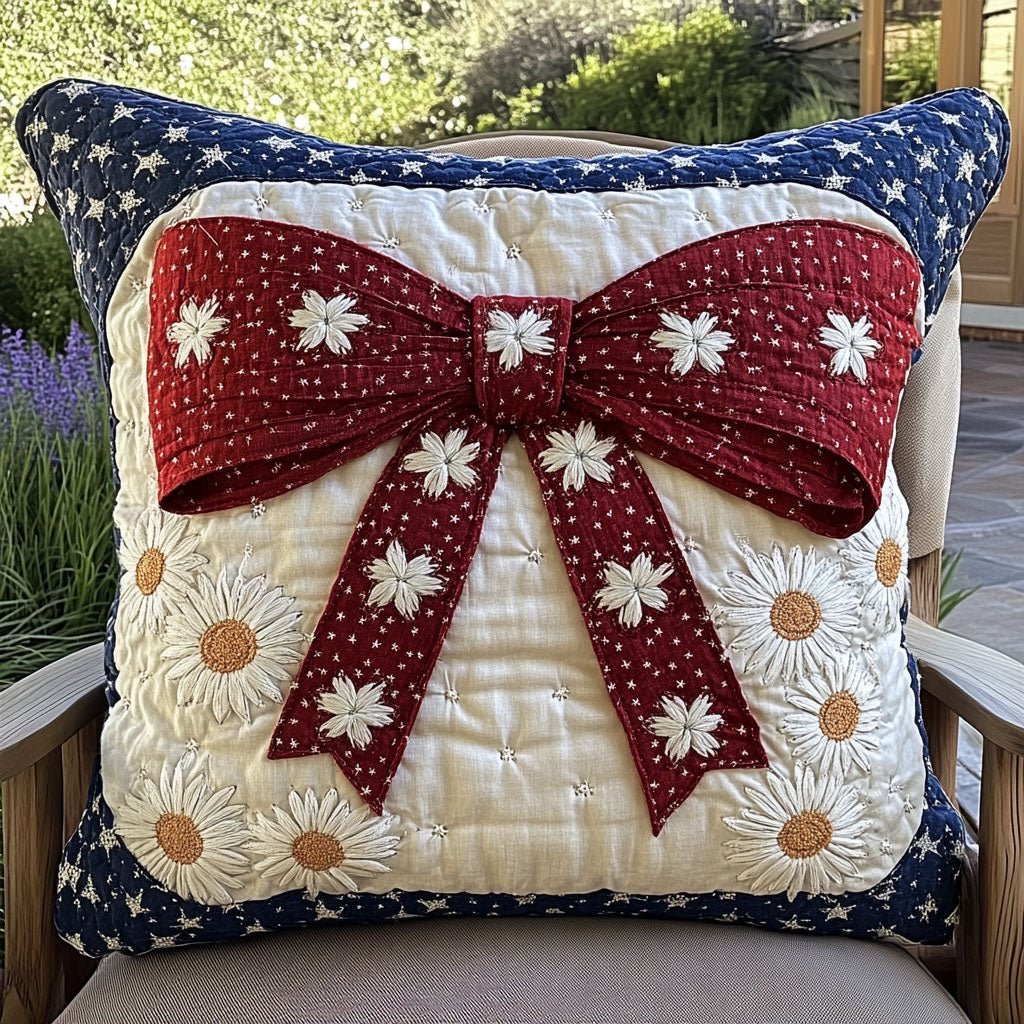 Independence Garden Quilted Pillow Case Nice Pillow Covers Gifts For A Patriotic Person