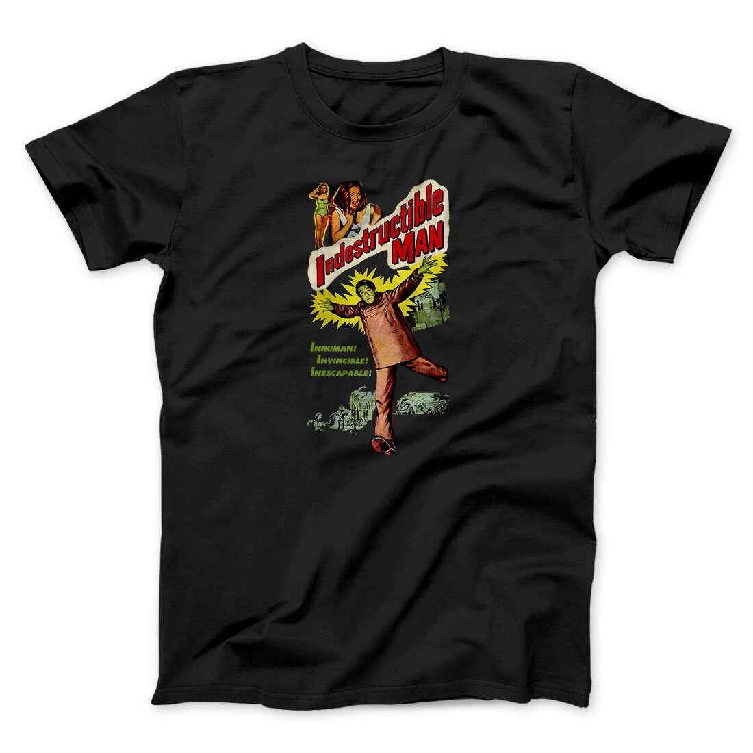 Indestructible Man Funny Movie Unisex T-Shirt Gift For Dudes