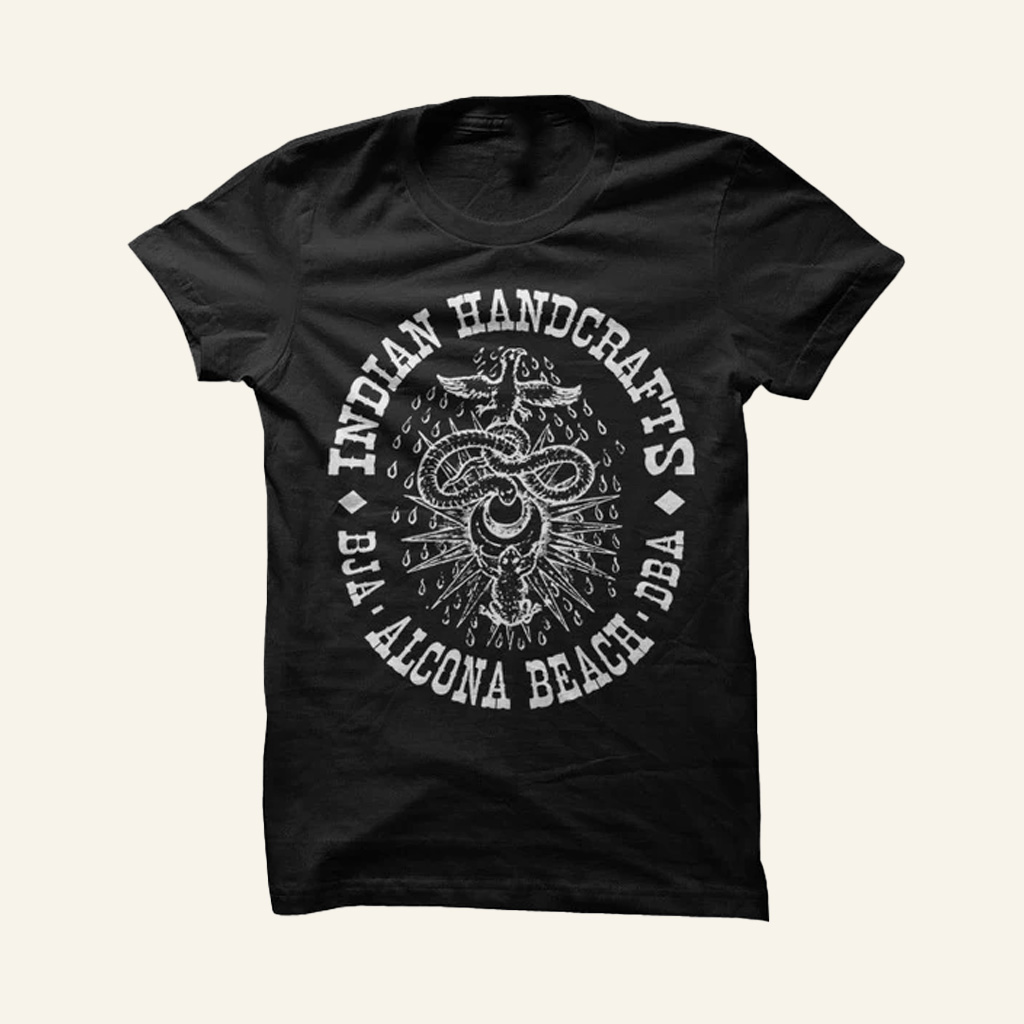 Indian Handcrafts Merch Alcona Beach Black T-Shirt Great Christmas Gifts For Him