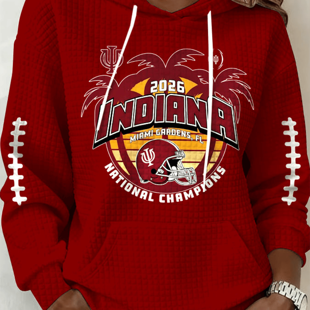 Indiana 2026 National Championship Hoodie Football Merch Game Day Outfit