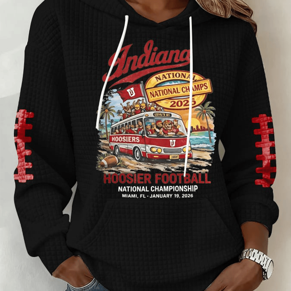 Indiana 2026 National Championship Hoodie Game Day Football Merchandise