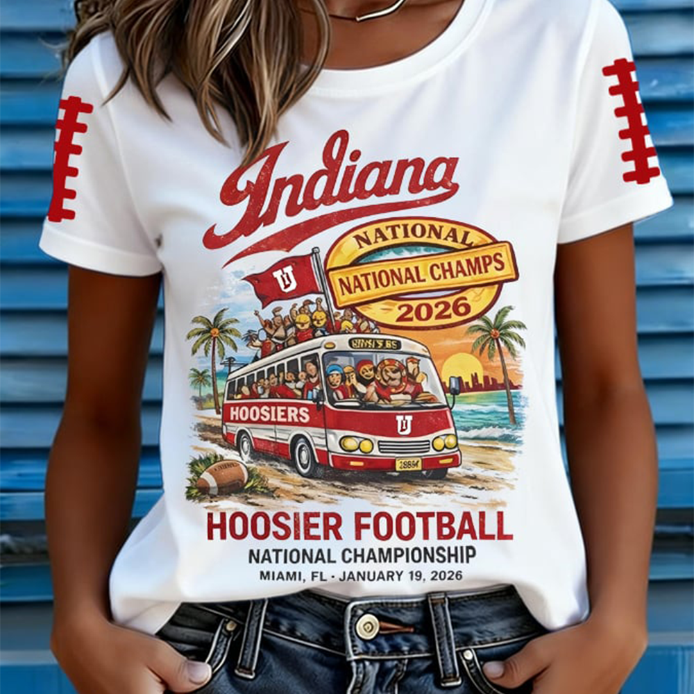 Indiana 2026 National Championship T-Shirt Football Clothes Gift For Her