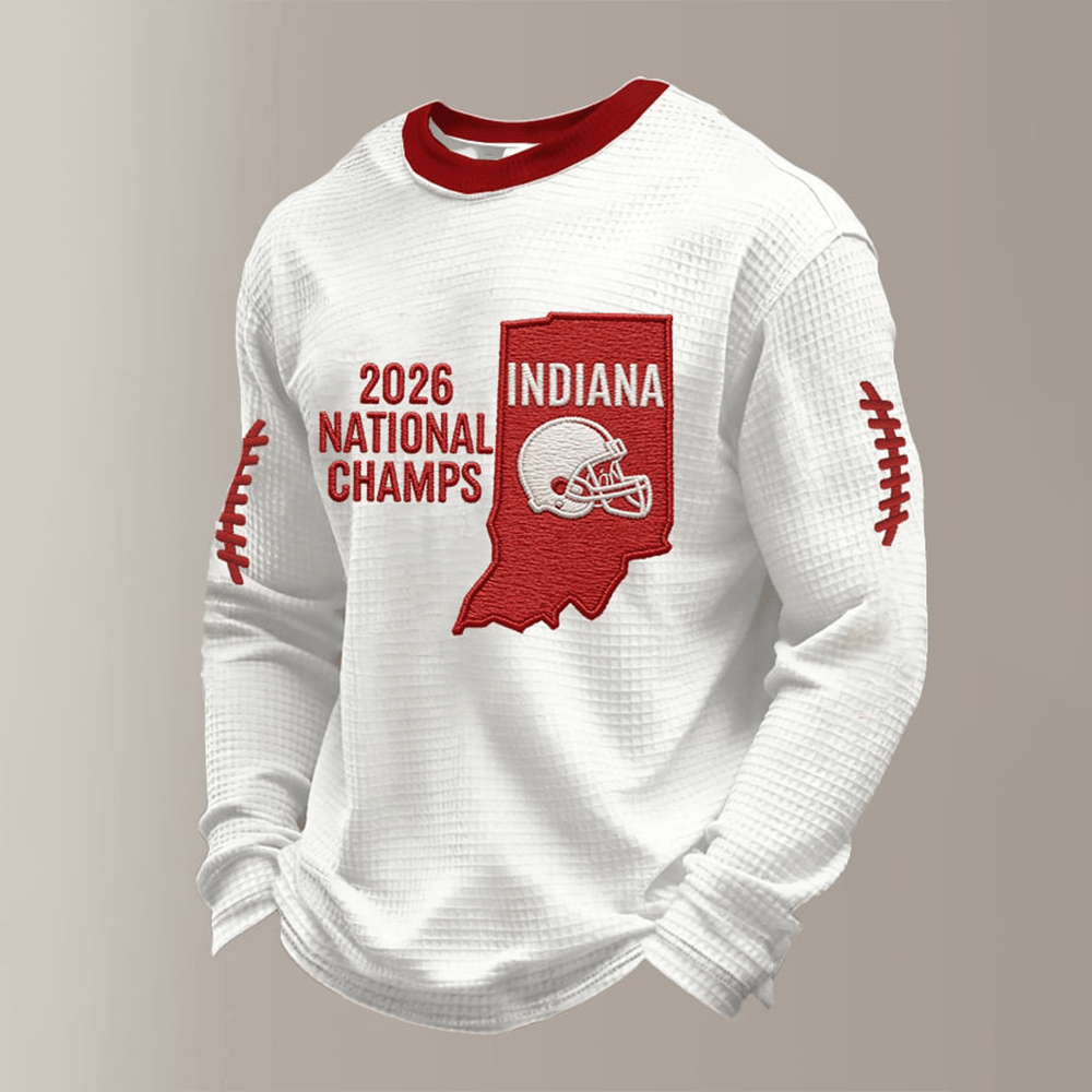 Indiana 2026 National Champs Long Sleeve Shirt Indiana Hoosiers Apparel Gift Ideas For Him
