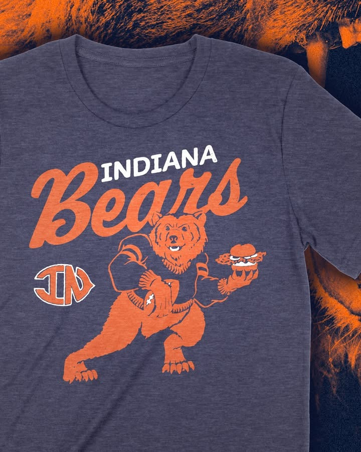 Indiana Bears Vintage Graphic T-Shirt Retro Football Fan Gear Best Gift For Sports Fans