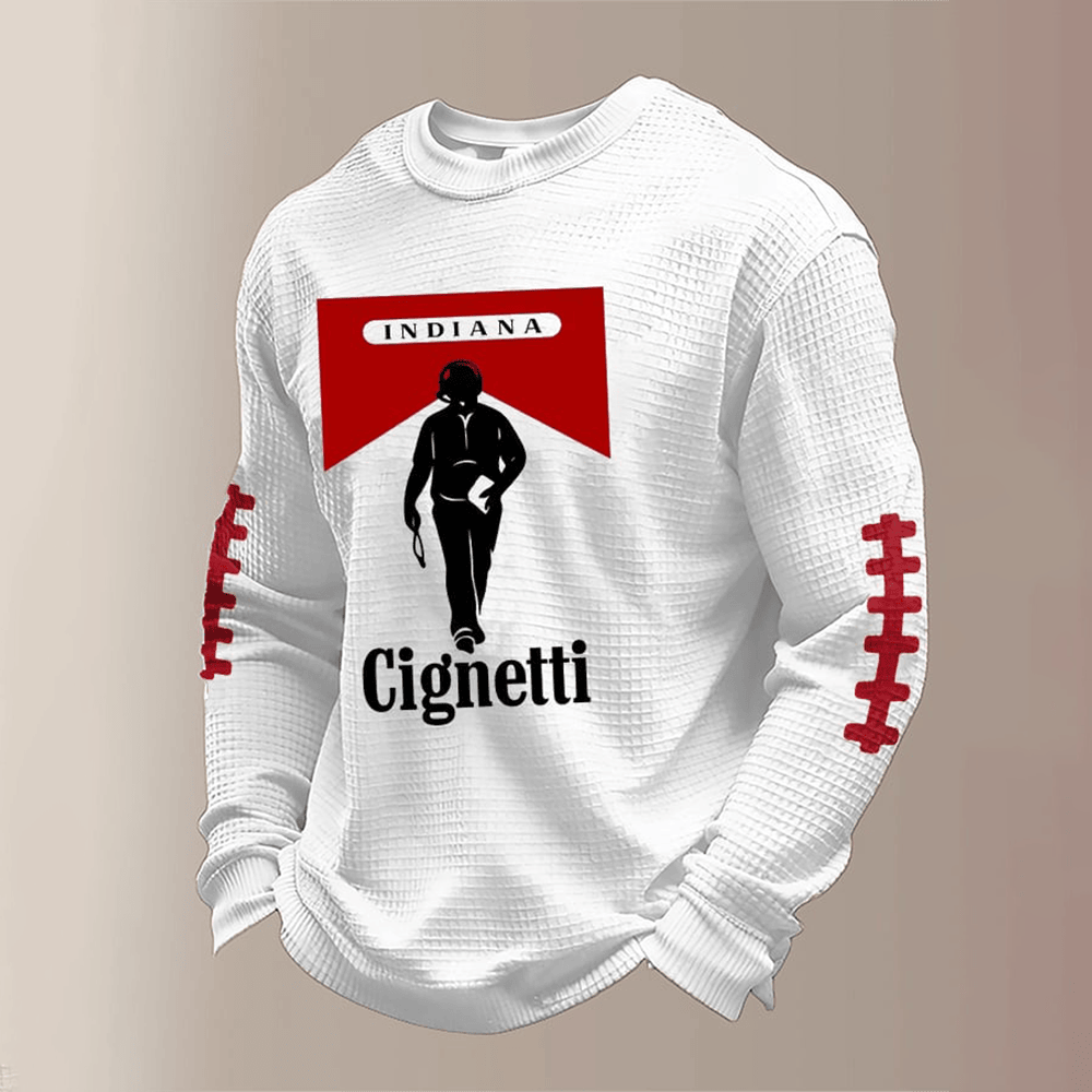 Indiana Cignetti Football Long Sleeve Shirt Indiana Hoosiers Merch Gift For Men