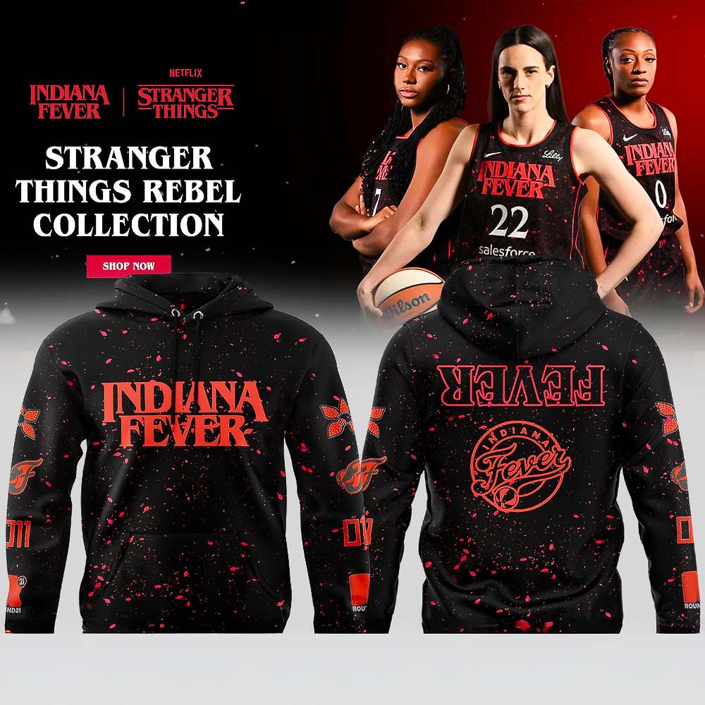 Indiana Fever Stranger Things Rebel Collection Hoodie Best Gift For Basketball Fans