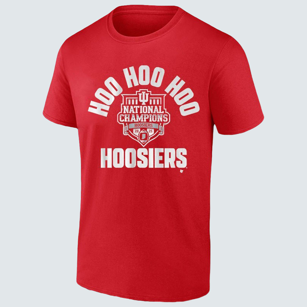 Indiana Football Hoo Hoo Hoo Hoosiers CFP National Champions T-Shirt Football Fan Gift Ideas