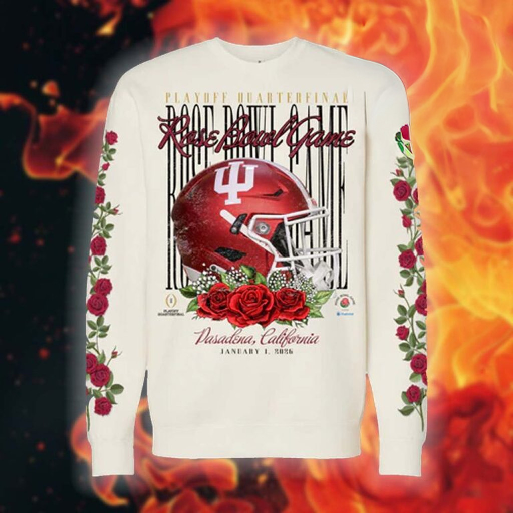 Indiana Football Merch IU Rose Bowl Game Helmet Sweatshirt Best Gifts For Football Lovers