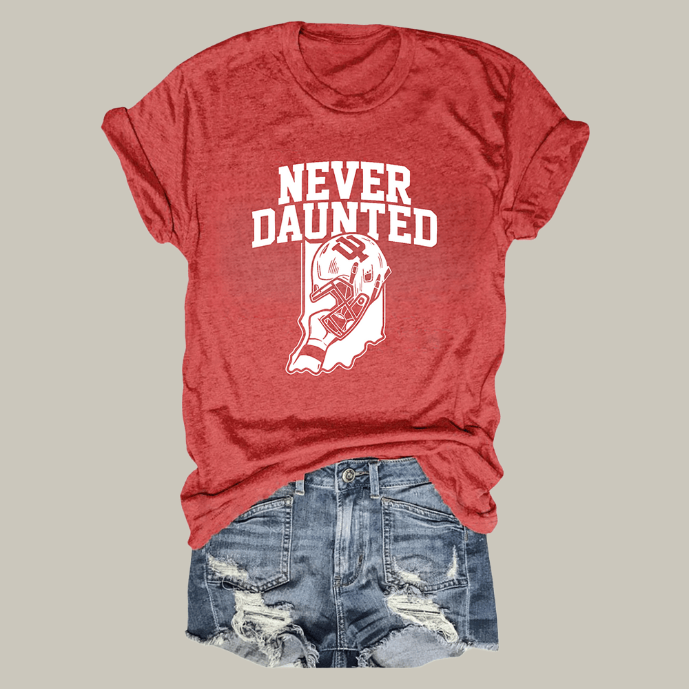 Indiana Football Never Daunted T-Shirt IU Football National Champions Merch Football Gear