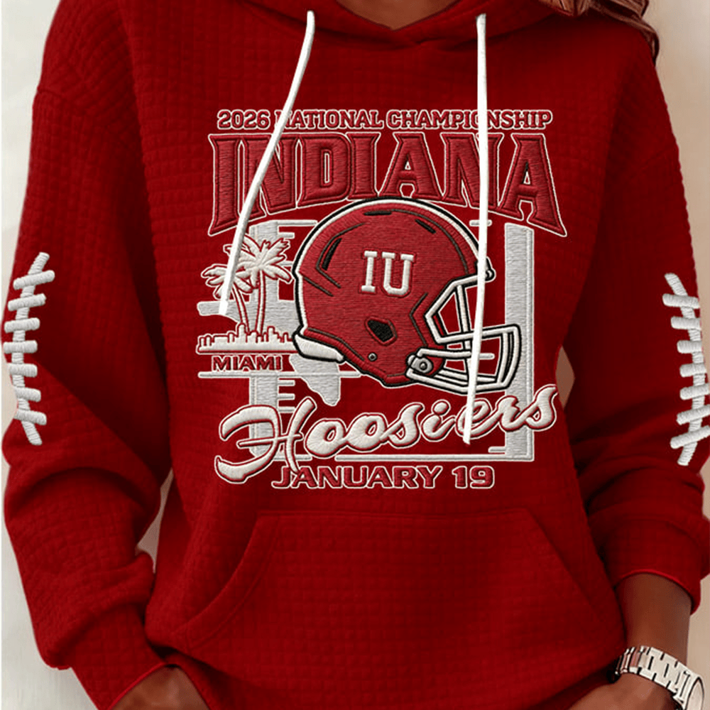 Indiana Hoosiers 2026 National Championship Hoodie Football Merch Football Fan Gift
