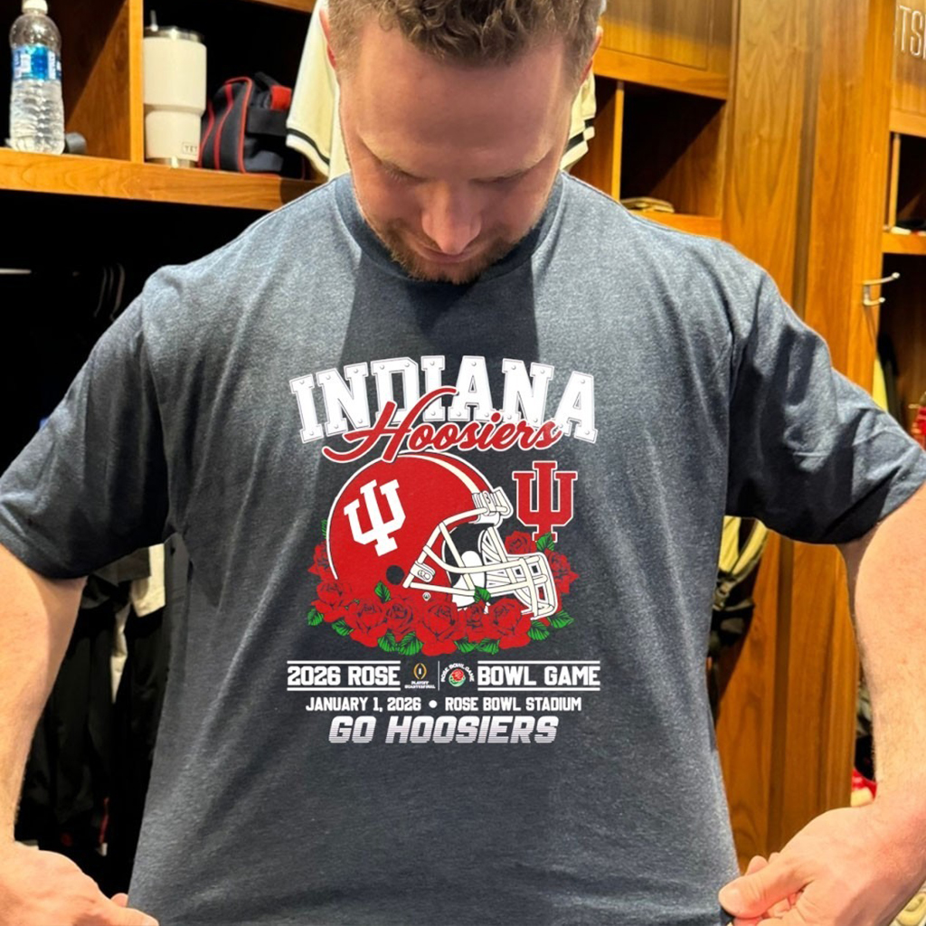 Indiana Hoosiers 2026 Rose Bowl Game Go Hoosiers Helmet T Shirt