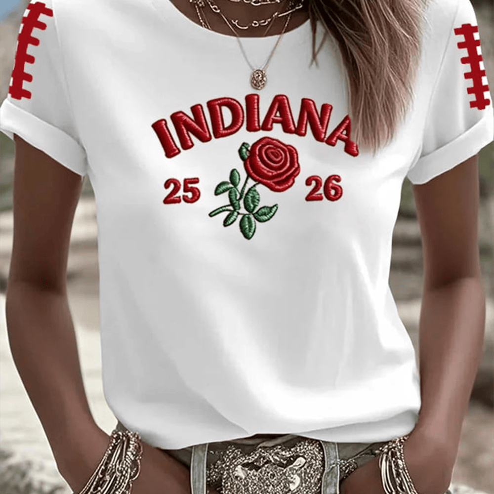 Indiana Hoosiers 25 26 T-Shirt Indiana Hoosiers Rose Bowl Clothes Fan Gear