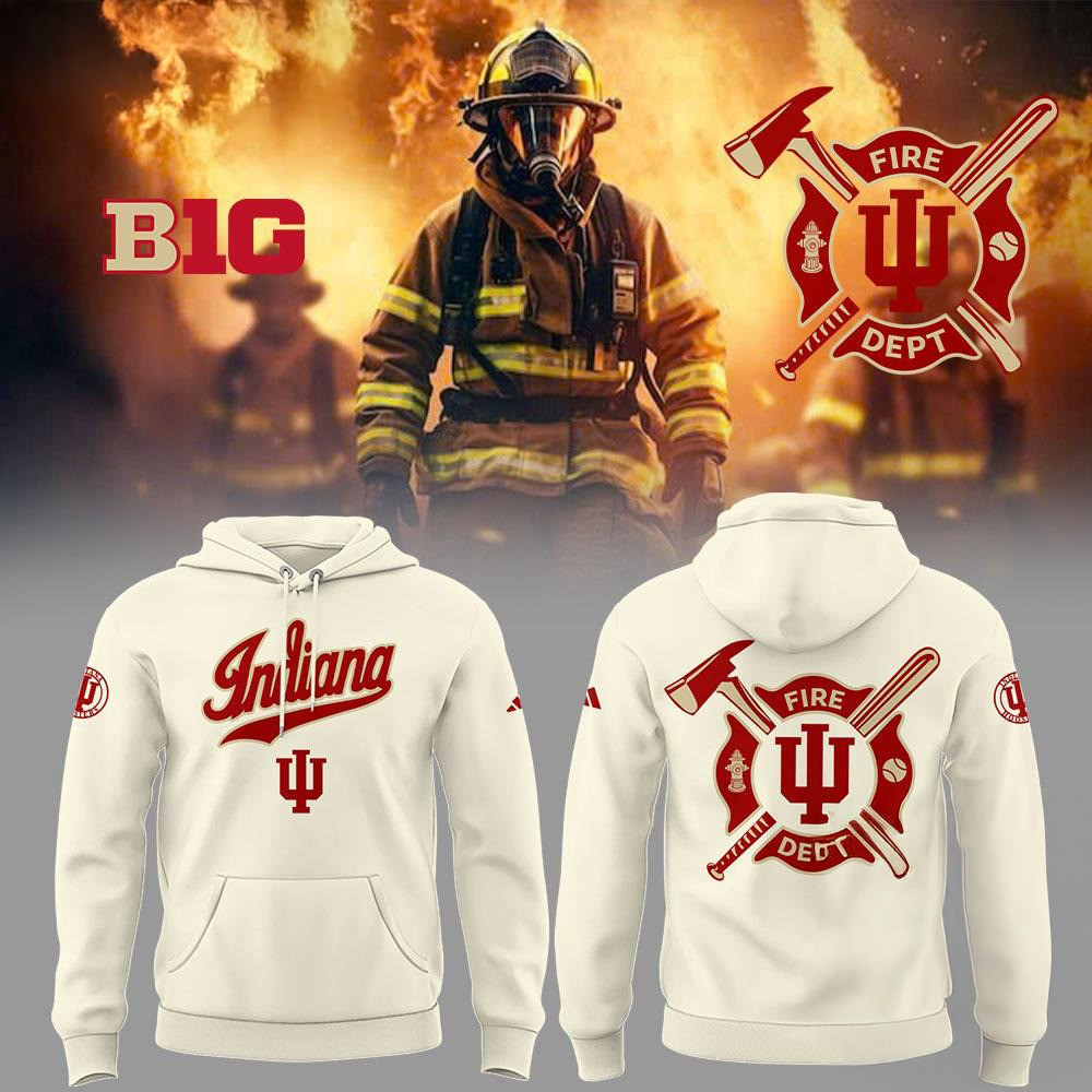 Indiana Hoosiers Baseball x Firefighter Appreciation Night 3D Print Hoodie