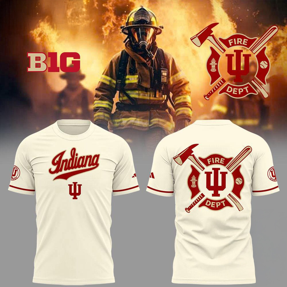 Indiana Hoosiers Baseball x Firefighter Appreciation Night Shirt Best Gifts For Baseball Fans