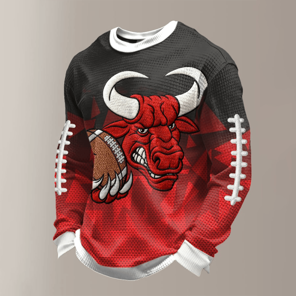 Indiana Hoosiers Bull Mascot Long Sleeve Shirt Football Merch Game Day Gift Ideas