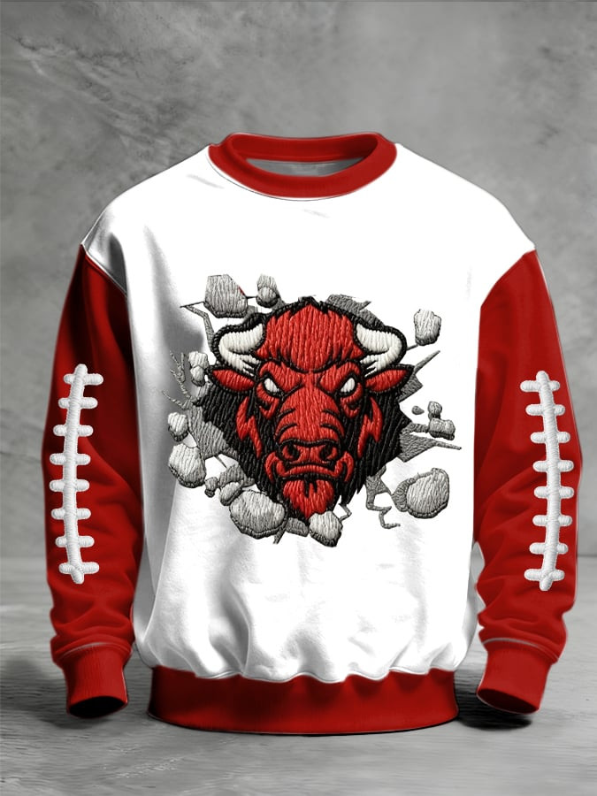 Indiana Hoosiers Bull Mascot Sweatshirt Game Day Football Merch Indiana Hoosiers Gear