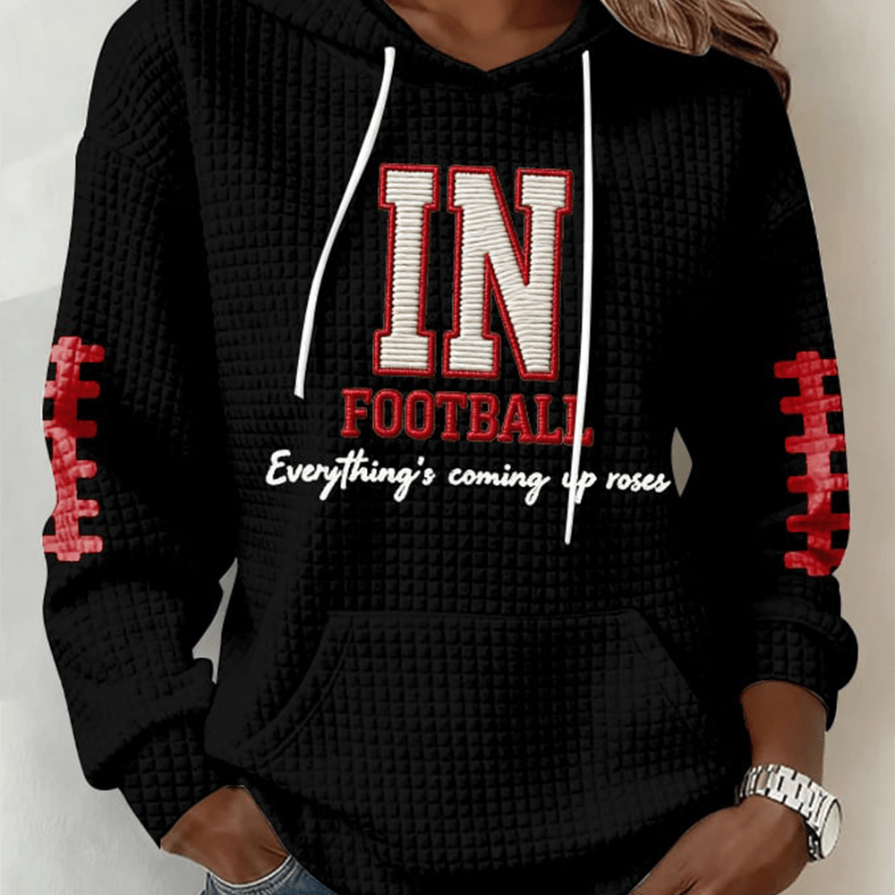 Indiana Hoosiers Everything's Coming Up To Roses Hoodie Game Day Clothing Football Gear