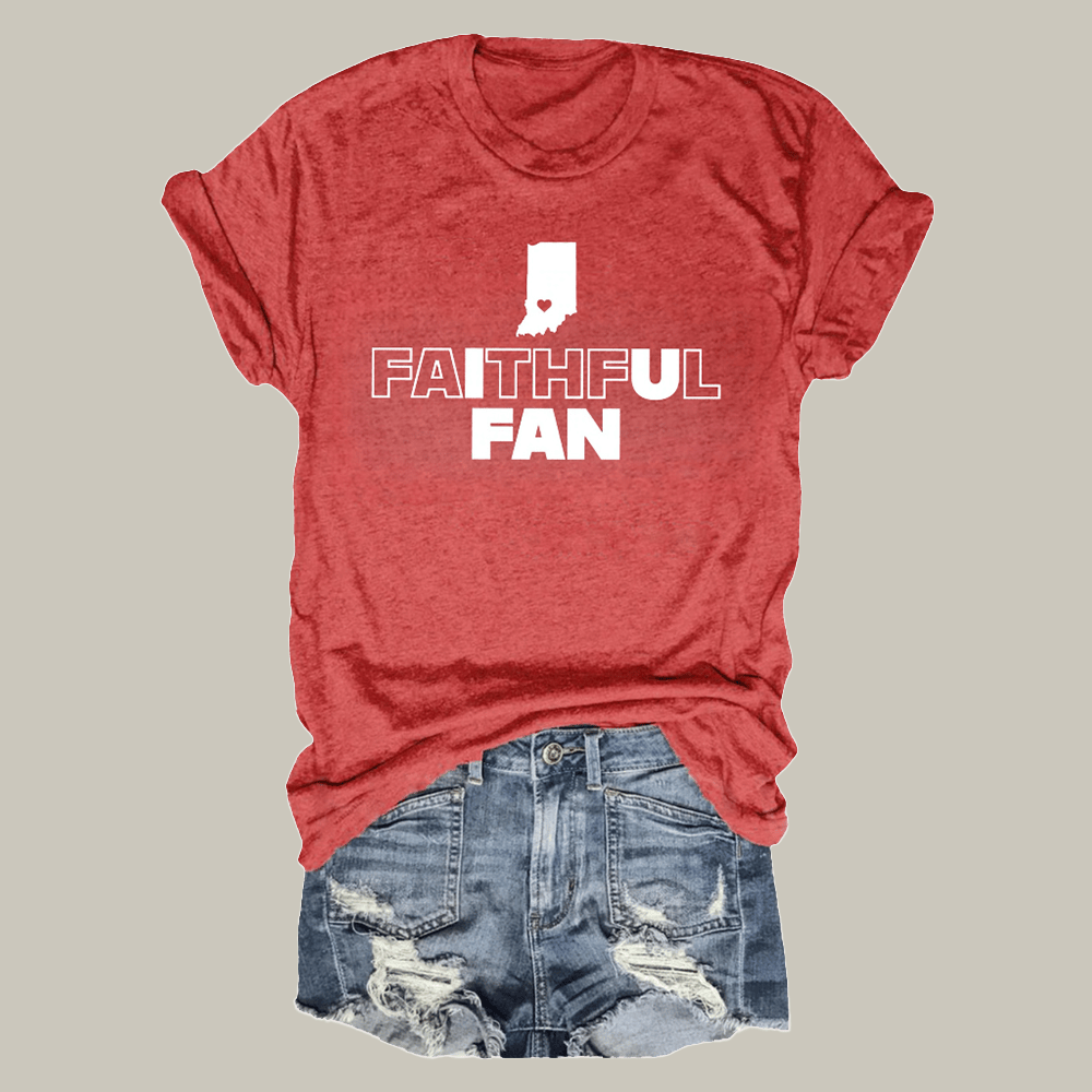 Indiana Hoosiers Faithful Fan T-Shirt IU Football National Champions Clothes Cool Gift For Her