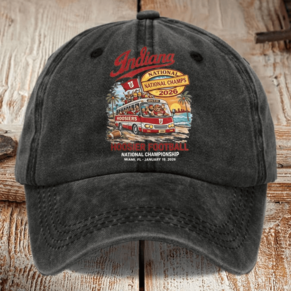 Indiana Hoosiers Football Hat National Champions Indiana 2026 Cap Cool Gift For Men