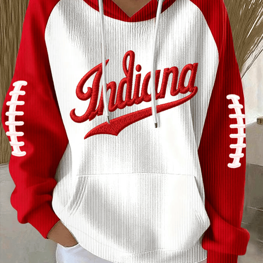 Indiana Hoosiers Football Hoodie Game Day Merch Football Gift For Enthusiasts