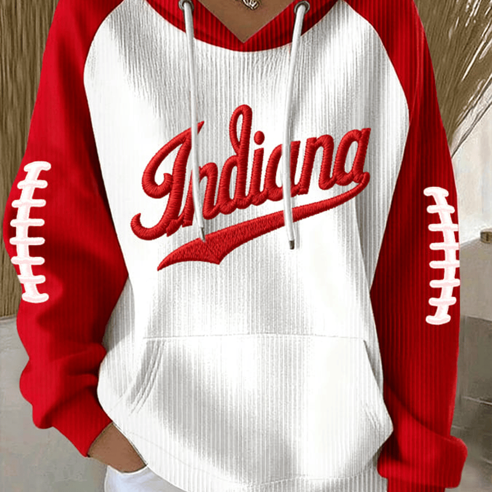 Indiana Hoosiers Football Hoodie Indiana Hoosiers Apparel Cool Gift For Football Lovers