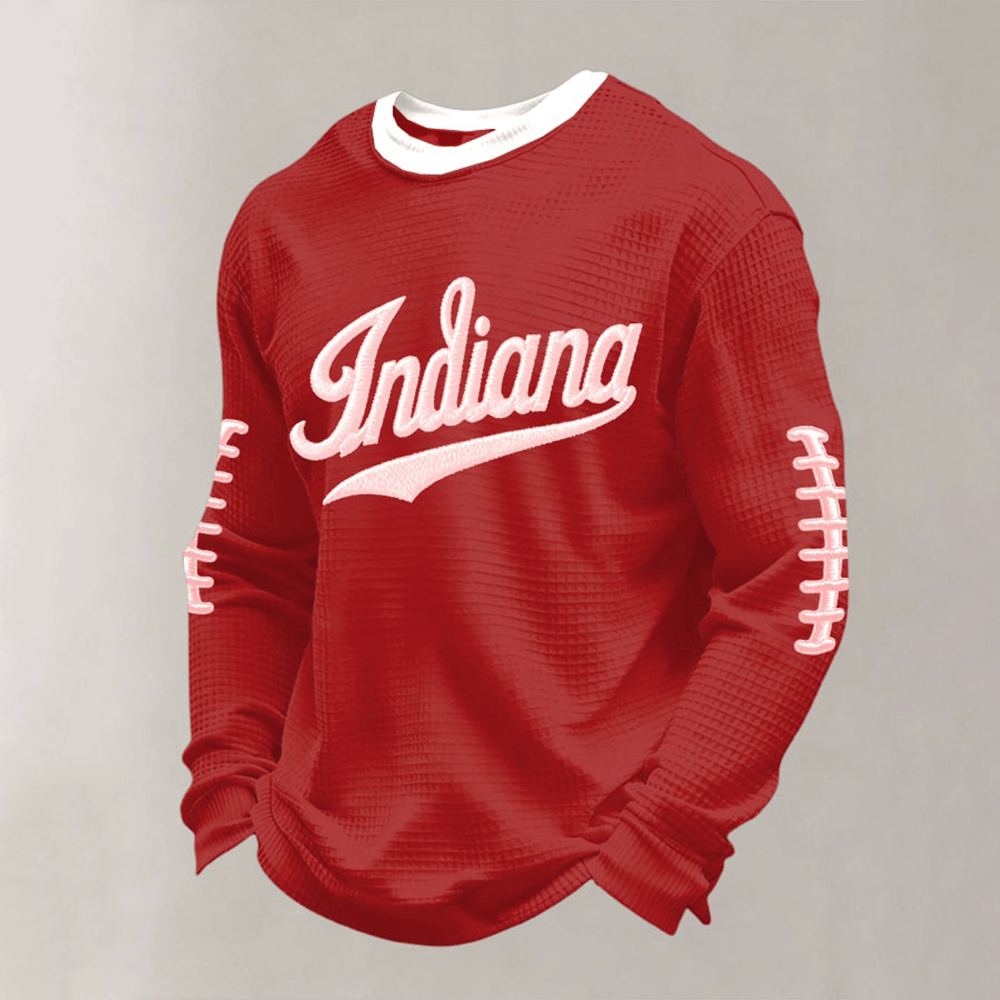 Indiana Hoosiers Football Long Sleeve Shirt Football Merch Game Day Gift Ideas