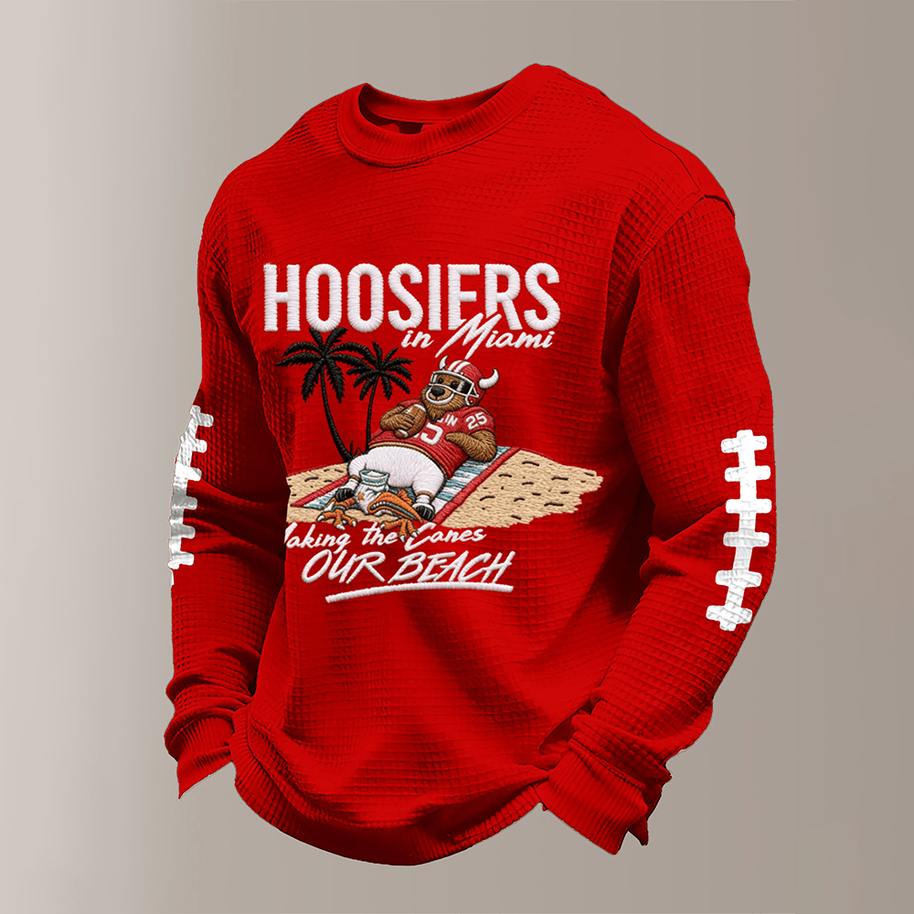 Indiana Hoosiers Football Long Sleeve Shirt Game Day Football Merchandise