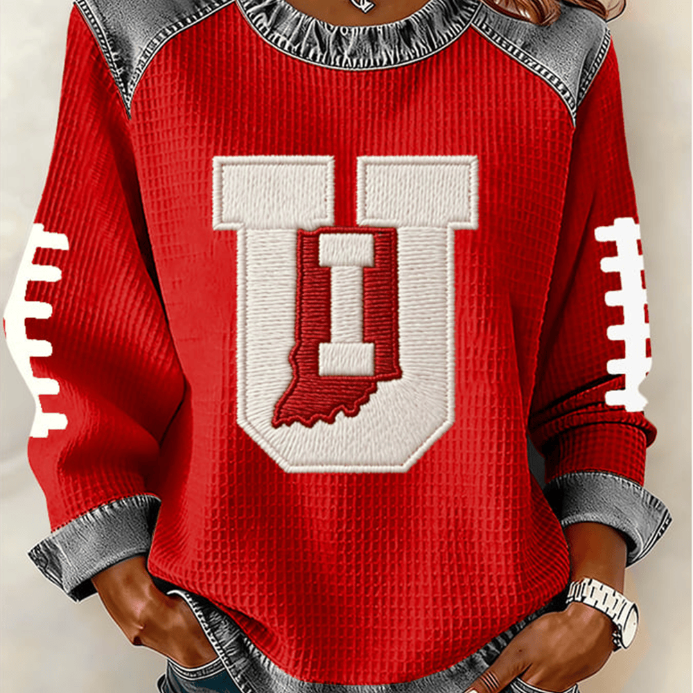 Indiana Hoosiers Football Sweatshirt Game Day Clothing Indiana Hoosiers Fan Gear