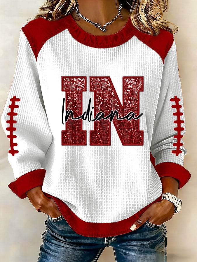 Indiana Hoosiers Football Sweatshirt Game Day Football Clothing Gift For Fans